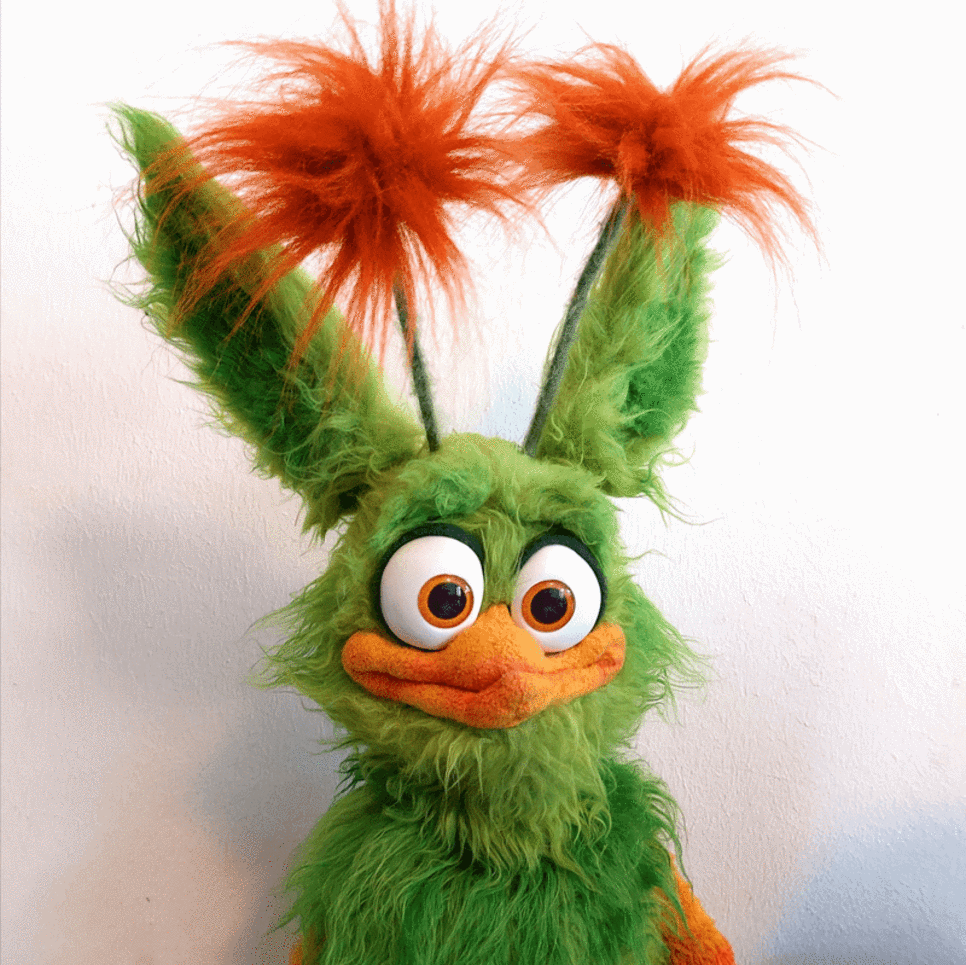 Blbablü - die sprechende Klappmaulpuppe